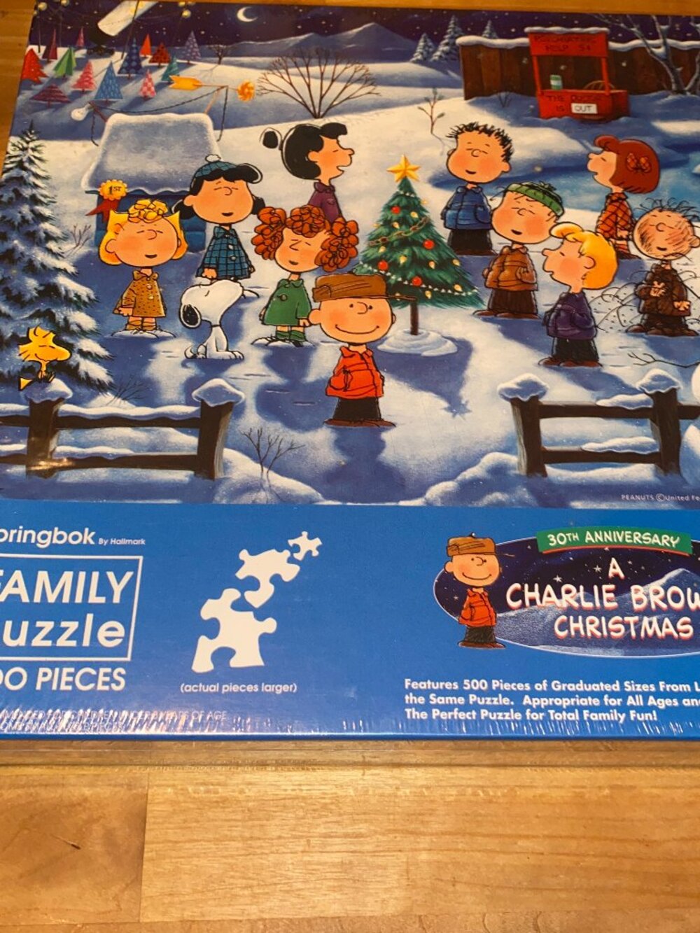 Hallmark Springbok Peanuts Jigsaw Puzzle Charlie Brown Christmas 30thAnniversary